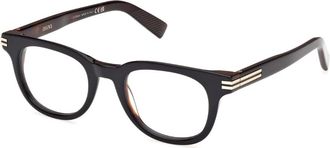 Ermenegildo Zegna Stijlvolle Brillenmonturen - Dames - Brillen - Bruin - 48 MM - Accessoires