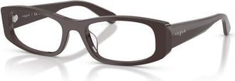 Vogue Eyewear 51mm Rectangle optical glasses in Brown at Nordstrom