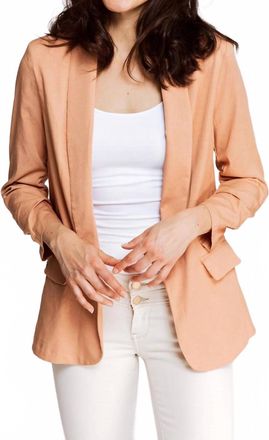 Zhrill Helen Blazer In Peach