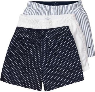Petite Plume Assorted 3-Pack Boxers in Navy at Nordstrom, Size X-Small