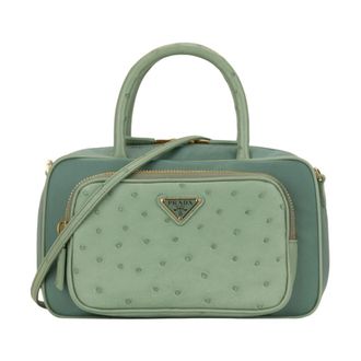 Prada Handbags, female, Green, Size: ONE SIZE Crossbody Bag