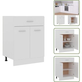 vidaXL The Living Store Armadio Inferiore con Cassetto Lyon Bianco 60x46x81,5 cm - Armadio cucina