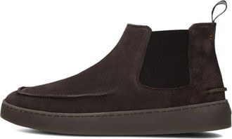 Greve Bruine Su&egrave;de Enkellaarzen Wave - Heren - Chelseaboots - Bruin - 42 1/2 EU - Su&egrave;de - Schoenen