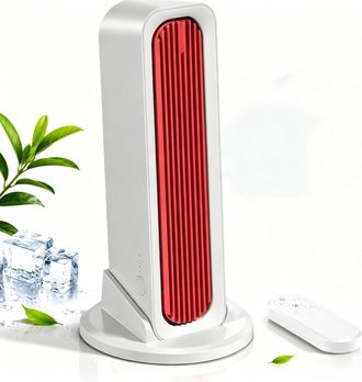 No Brand Ventilador De Torre Usb Port&aacute;til Silencioso - Sin Aspas - Bater&iacute;a De 4000 Mah - 3 Velocidades - Con Base Desmontable Y Control Remoto - Escritorio - D