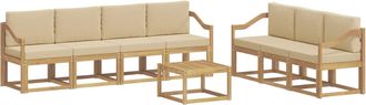vidaXL Conjunto De Sof&aacute;s De Exterior 7 Uds. Vidaxl
