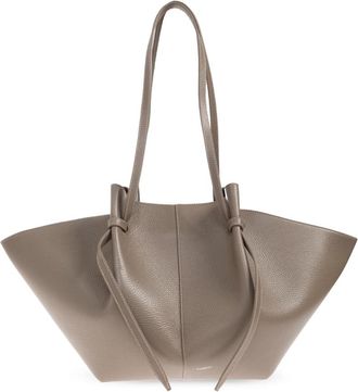 Yuzefi Mochi Grote shopper tas - Dames - Shoppers - Grijs - ONE Size - Leer - Tassen