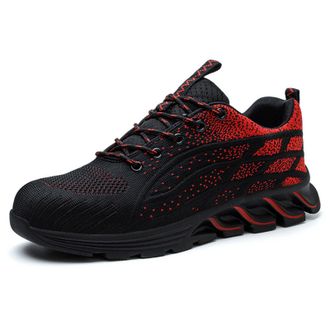 Generic Mens Shoes Casual, Mens Shoes Outdoor Fishing Anti Slip Water Resistant Footwear with Comfortable Breathable Lining Red