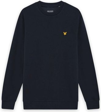 Lyle & Scott Sports Loopback Crew Neck - Heren - Sweatshirts & Hoodies - Blauw - Maat: 2XL Katoen