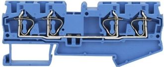 OEM Conector De Carril De 4 Polos St 4 Quattro Zug Para Carril Din, Azul