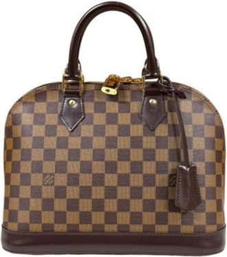 Louis Vuitton Pre-owned Vintage Damier Canvas Handbag - Dames - Vintage Handtas - Bruin - ONE Size - Vintage