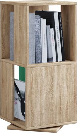 ebuy24 Estante De Madera Vcm De Pie Estante Giratorio Dimensiones Aprox. Al. 74 X An. 34 X T. 34 Cm Estante Elegante Estante De Oficina - Stifta L (roble Son