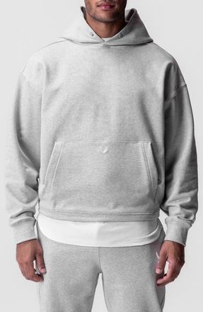 ASRV Tech-Terry Oversize Hoodie in Heather Grey at Nordstrom, Size Medium