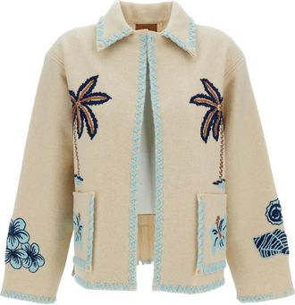 Alanui Remember Me Jacket - Dames - Vesten - Veelkleurig - M - Wol - Truien & Vesten