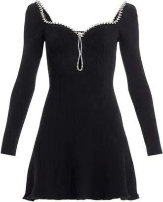 Self Portrait Dames, Jurken, Zwart, Maat: L Viscose