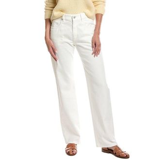 Brunello Cucinelli Off White Straight Cotton Trousers, Brand Size 44 (US Size 10)