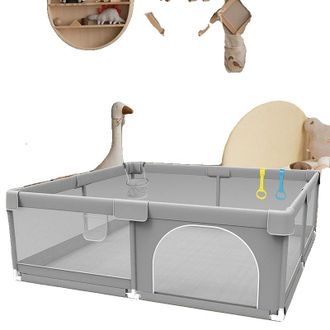 OEM Box Per Bambini, Design Portatile, Cancelletto Di Sicurezza, Grigio Chiaro