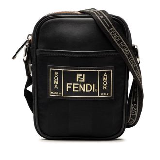Fendi Pre-owned Fendi Small Pequin Nylon Roma Amor Messenger Bag Unisex 3JLUEXJ5K49W31H3