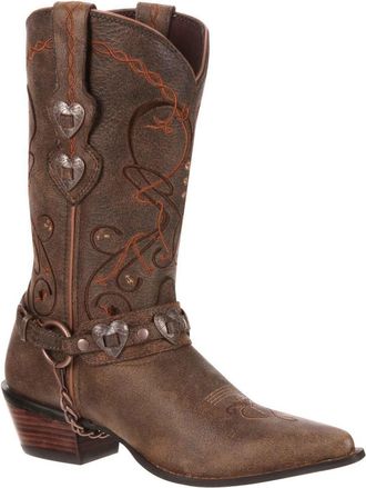 Durango Crush Heartbreaker Leather Mens Dusk To Dawn Boots - Brown - Size UK 4