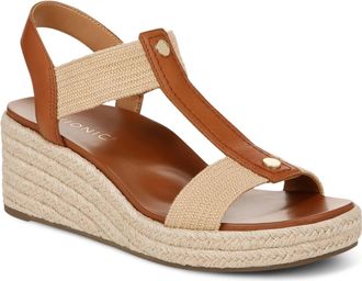 Vionic Womens Calera Sandal In Camel Leather