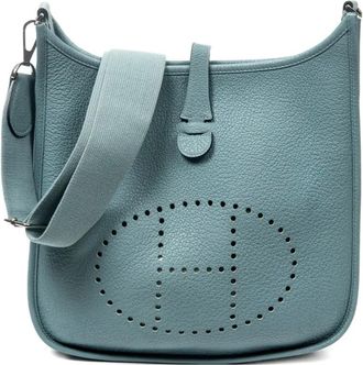 Hermès Borsa a spalla traforata con logo 2000 - Blu