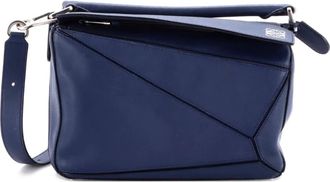 Loewe Puzzle Bag Leather Small satchel - Blu