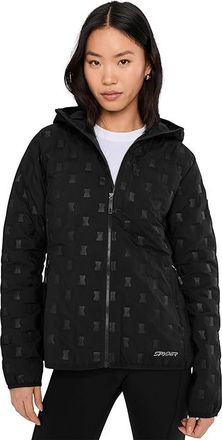 Spyder Zenith Hooded Down Jacket Womens Coat Black : MD, Polyester