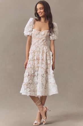 Helsi Mallory Lace Fit & Flare Midi Dress