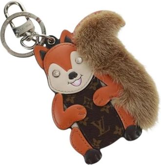Louis Vuitton Pre-owned Canvas Sleutelhanger - Dames - Vintage Accessoires - Bruin - ONE Size - Vintage