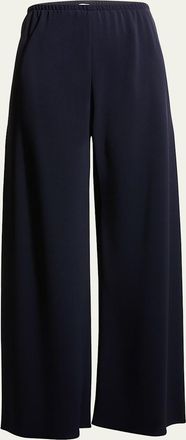 The Row Gala Wide-Leg Crepe Pants