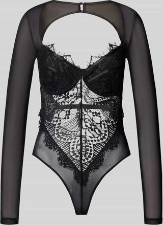 Bardot Bardot Body aus Viskose-Mix mit Spitze in Black, Größe 34