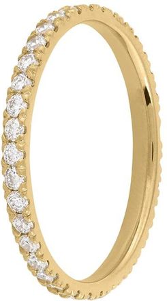 Diana M. Jewels 18kt yellow gold lab ground round diamond eternity band weighing 1.15cts tw set in a shared prong setting