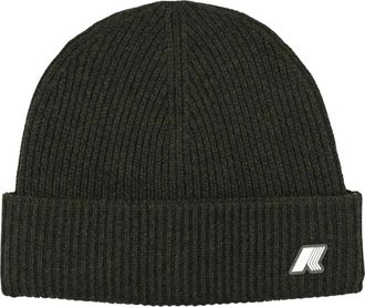 K-Way Brice Muts van geribbelde wol - Heren - Hoeden - Groen - Xl/2Xl - Wol - Accessoires