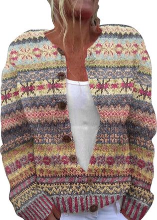 Generic Cable Knit Cardigan Women Oversized - Ladies Shirt Patterned Fashion Cardigans Size 14 - Ladies jackets Casual jackets Suit Jackets Softshell jacket P