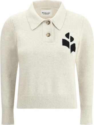 Isabel Marant Dames, Truien, Wit, Maat: 2XS Katoen