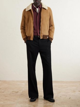 Saint Laurent Shearling Blouson Jacket