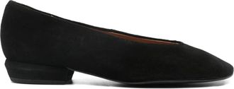 Ángel Alarcón Katya leather ballet flats - women - Calf Suede/Calf Leather/Calf Leather - 39 - Black
