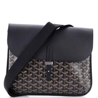Goyard Coursier Messenger Bag Coated Canvas and Leather