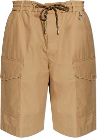 Moncler Cargo Shorts - Heren - Korte Broeken - Beige - L - Katoen - Korte Broeken