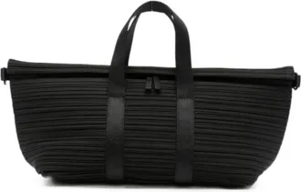 Issey Miyake Tassen, Dames, Zwart, ONE Size, Polyester, Geplooide Tote Bag