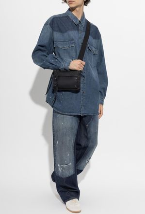 Maison Margiela Denim Shirt, Mens, Navy Blue