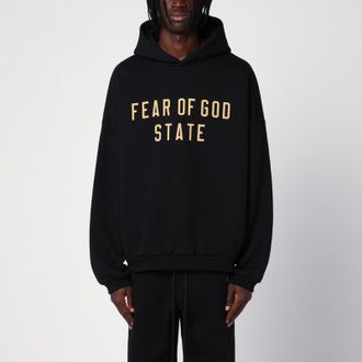 Fear of God Black hoodie with logo