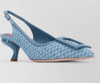 Roger Vivier pumps kitten heel pointed toe slingback