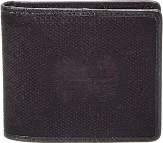 Gucci Jumbo Gg Canvas & Leather Bifold Wallet