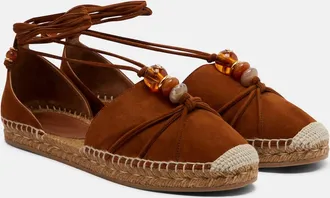 Jimmy Choo London Alpargatas Lemi de ante adornadas