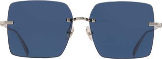 Ferragamo Salvatore Ferragamo Blue Square Ladies Sunglasses SF311S 743 60