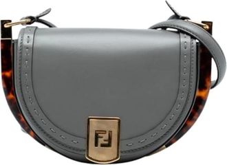 Fendi Pre-owned Cross Body Bags, female, Gray, Size: ONE SIZE Pre-owned Vintage Crossbody Bag