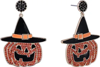 Hallmark Halloween Jack-O-Lantern Earrings in Orange at Nordstrom