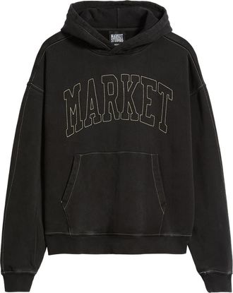 Market Big Stitch Hoodie in Black at Nordstrom, Size Xx-Large