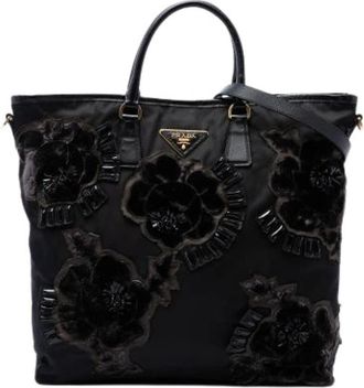Prada Pre-owned Satchel Bag - Dames - Vintage Shopper - Zwart - ONE Size - Leer - Vintage