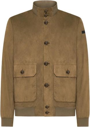Roberto Ricci Design Giubbino Nabucco Val - Heren - Leren en Su&egrave;de Jassen - Bruin - L - Su&egrave;de - Jassen